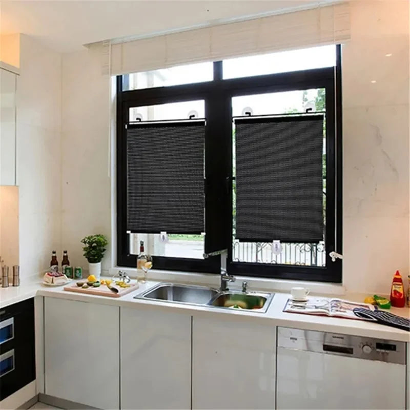 Shading Curtain Car Auto Side Window Roll Curtain Household Living Rooms Sun Shading Rolling Blinds Windshield Cover