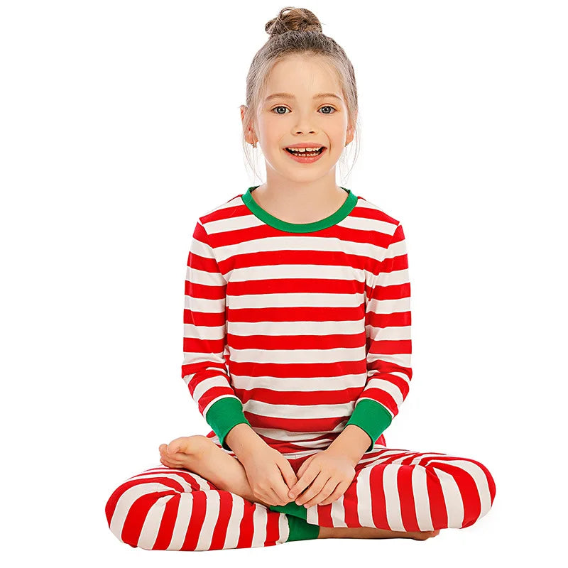 Christmas Pajamas Sets Children's Sleepwear Mother Father Kids Family Look Couples Pajamas