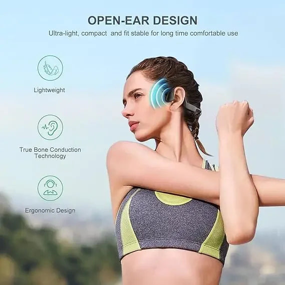 For shokz open ear run Bone Conduction Bluetooth Headphones Wireless Sports soft bass Fitness Cycling headsets working earphones