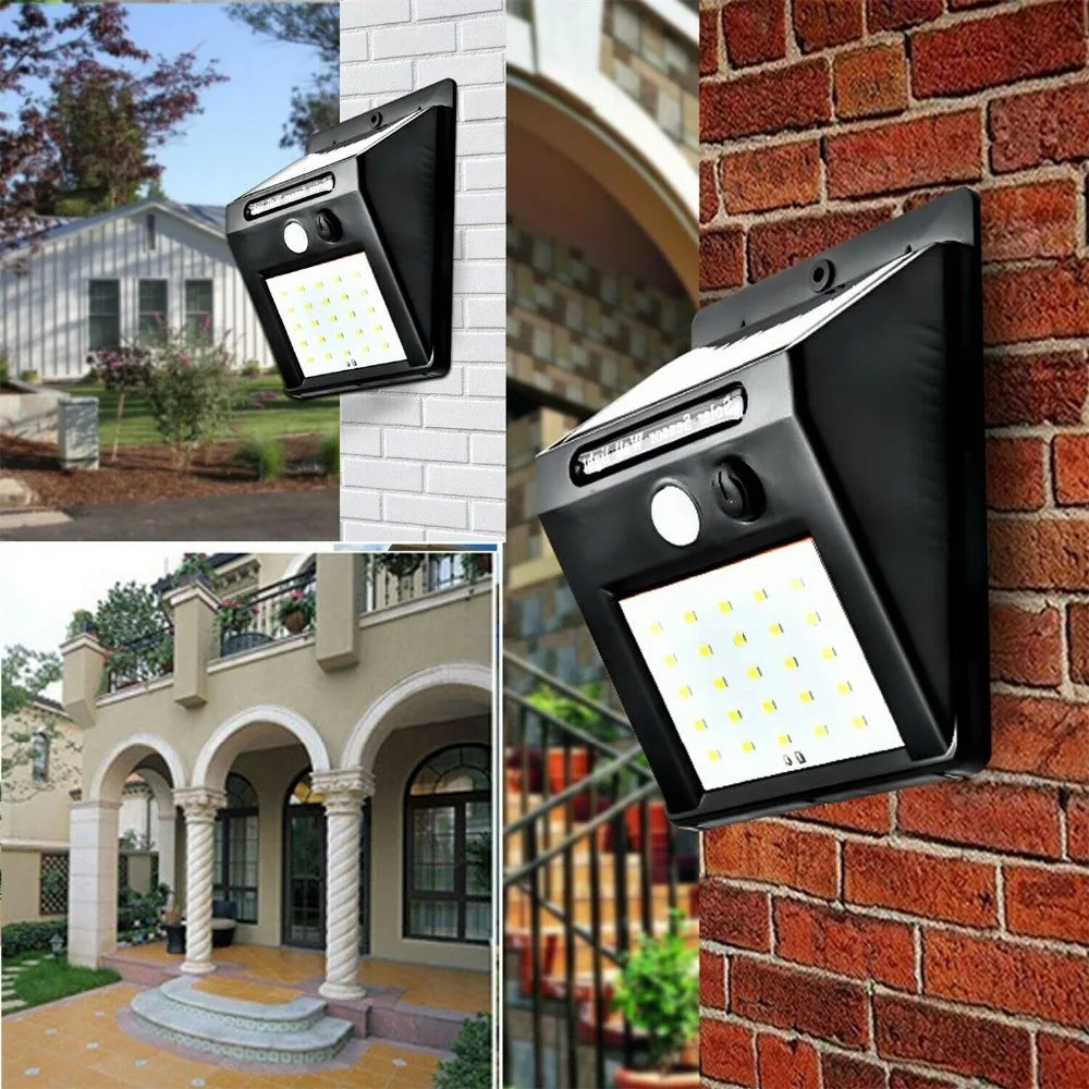 Hot Sale 30 LED Solar Light Wireless Sensor Waterproof Solar Wall Lamp Outdoor Motion Garden Decoration Spotlights