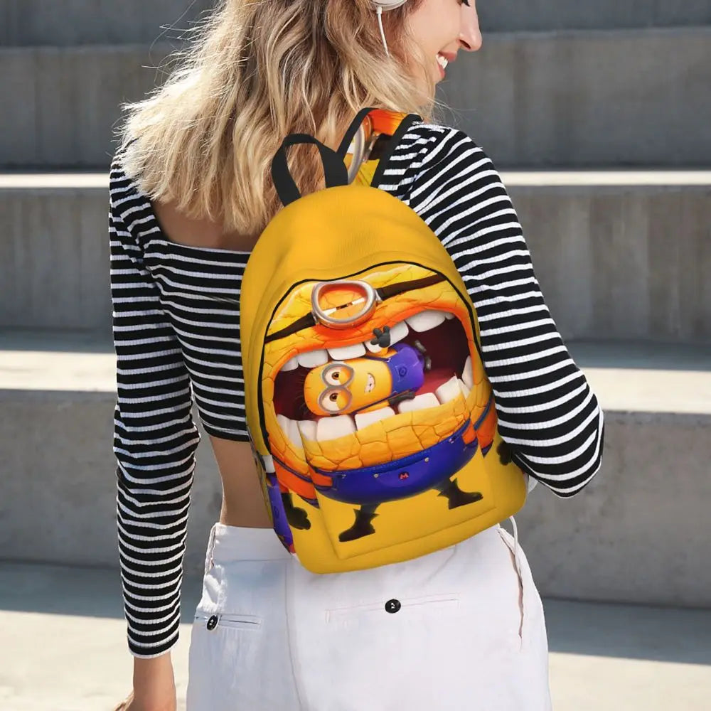 Fashion Despicable Me 4 School Backpack Large Capacity Minion Despicable Me College Student Storage Bag Back To School Gift