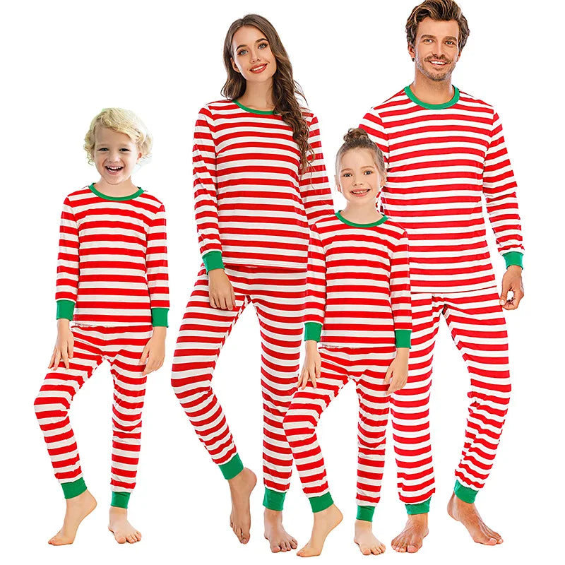 Christmas Pajamas Sets Children's Sleepwear Mother Father Kids Family Look Couples Pajamas