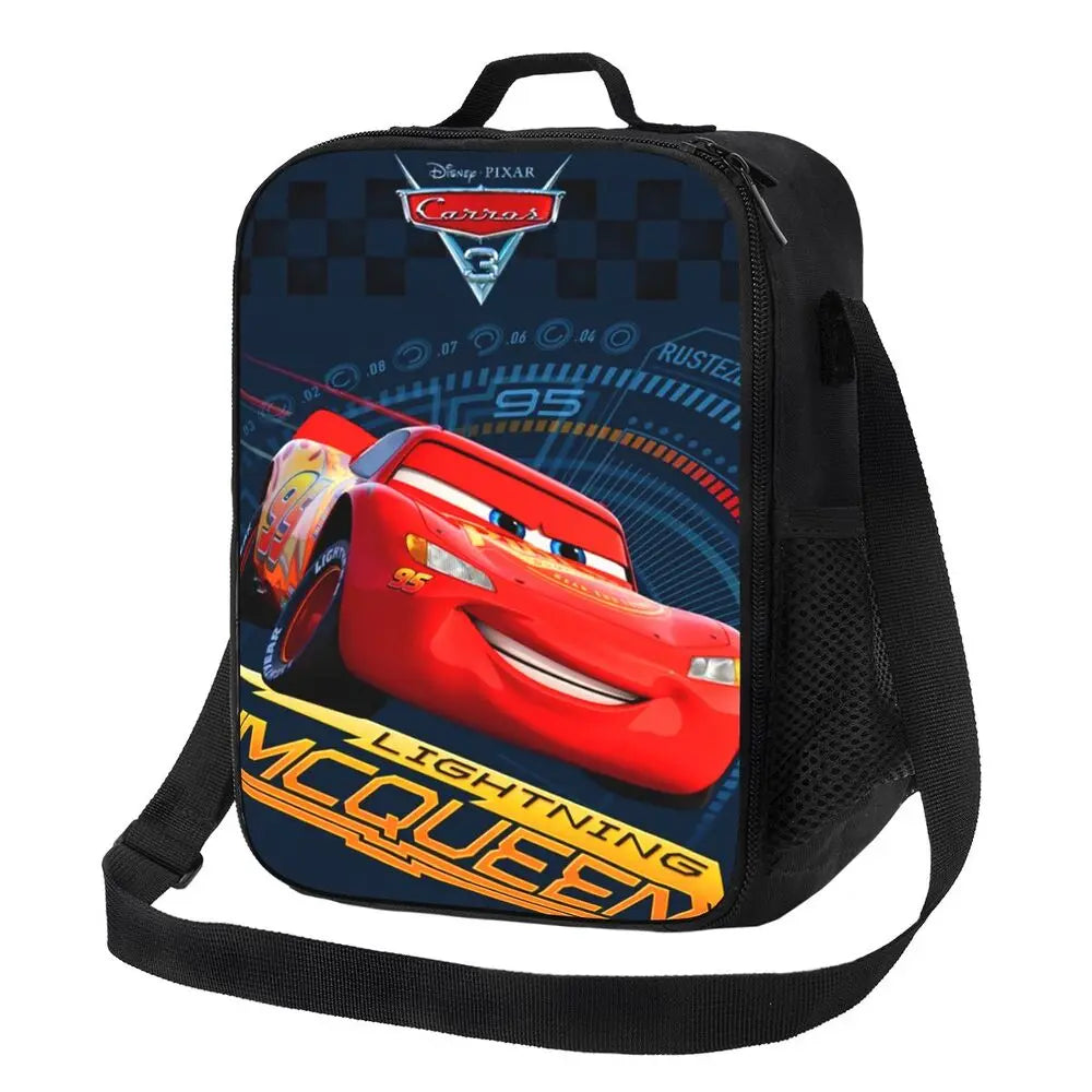 Lightning McQueen Racer Thermal Insulated Lunch Bag Women Lunch Tote for Kids School Children Storage Bento Food Box