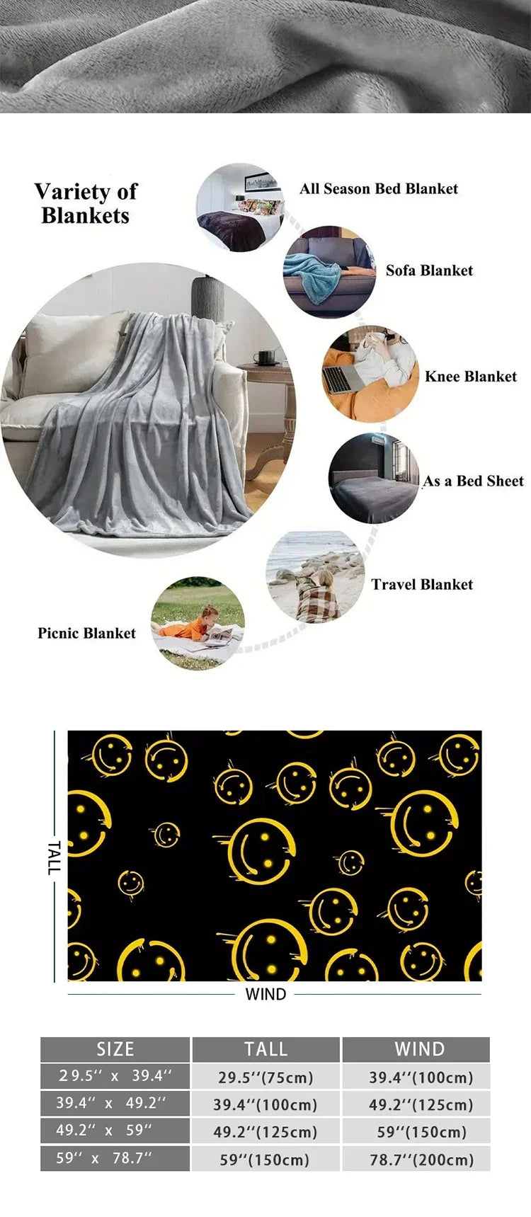 Flannel Blanket Sofa Winter B-Roblox Game Warm Bed Fleece Camping Custom Nap Fluffy Soft Blankets King Size Microfiber Bedding