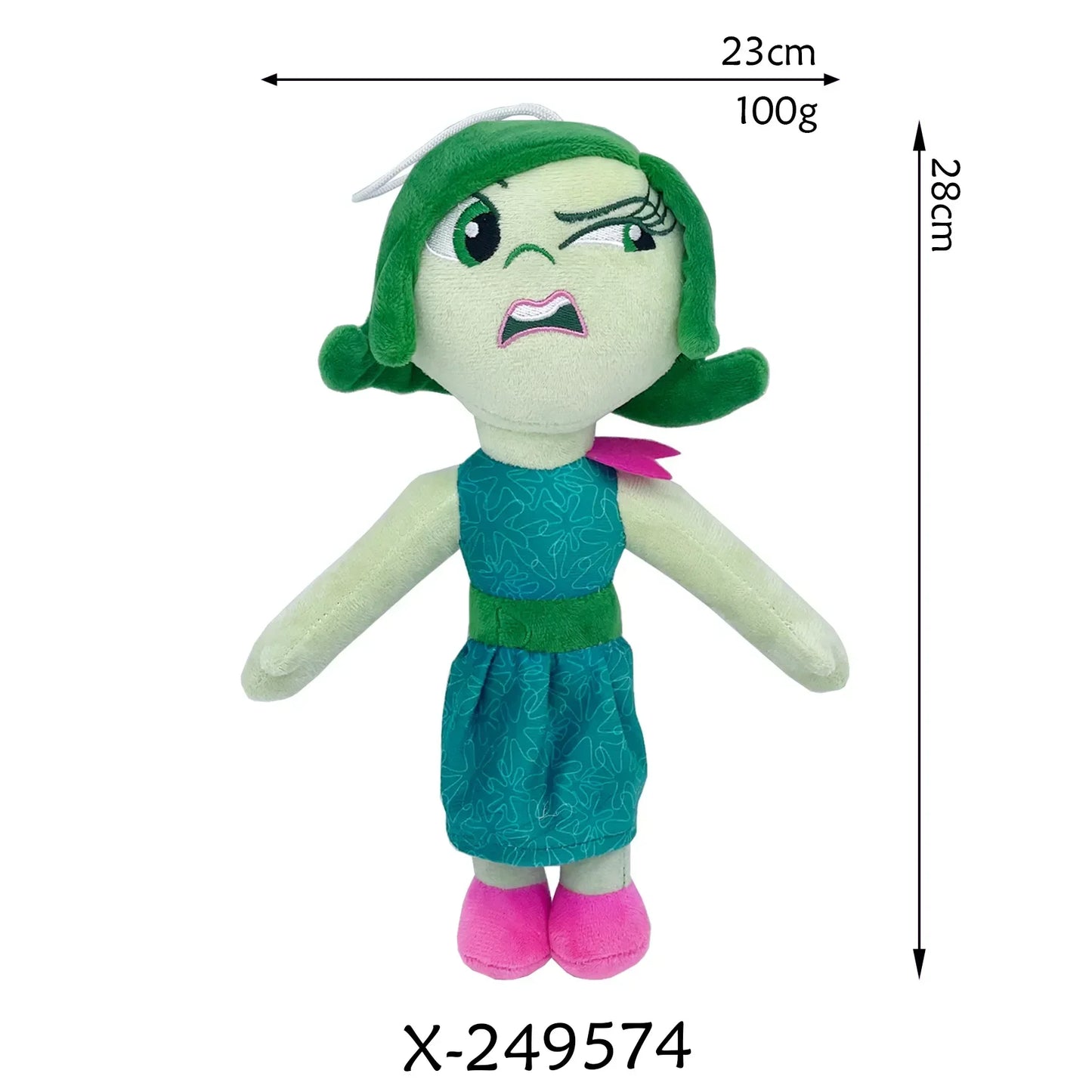 Inside Out 2 Plush Anxiety Doll Cute Joy Fear Anger Disgust Sadness Riley Plushies Toys Collection Model Toy Birthday Gift