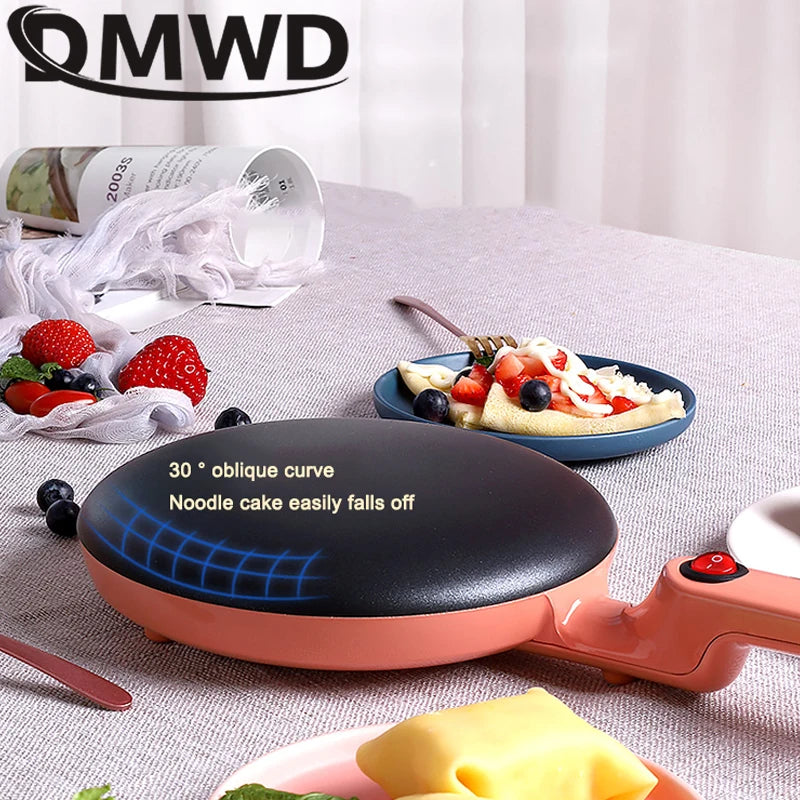 Electric Crepe Maker Spring Rolls Pancake Machine Non-Stick Griddle Baking Pan Cake Pizza Maker Light Food BBQ Frying Pan