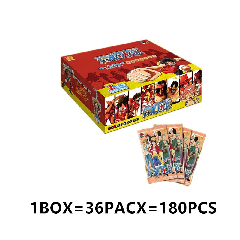 One Piece Collection Cards Rare Booster Box Pack Anime Luffy Zoro Nami Chopper TCG Child Birthday Gift Toy