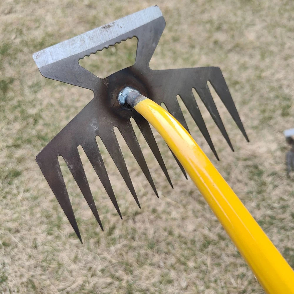 Grass Pot Soil Weeding Tool Manganese Steel 4/11 Tooth Manual Excavator Refurbished Garden Land Herb Supplies Easily Pulled