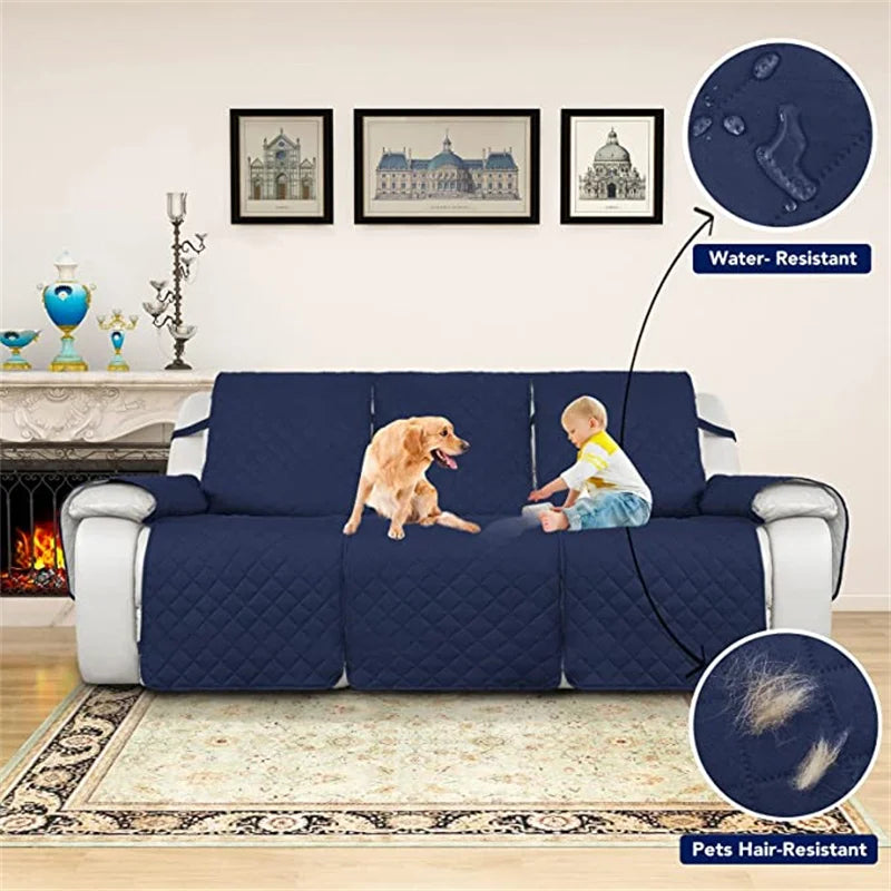 Recliner Sofa Cover Pet Dog Kid Sofa Mat Solid Color Sofa Covers Relax Lounger Slipcovers Couch Towel Armchair Covers