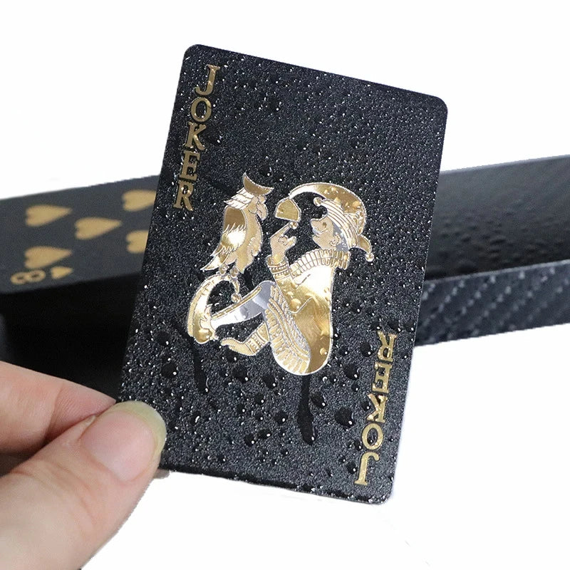 Black Gold Playing Card Game Card Group Waterproof Poker Suit Magic