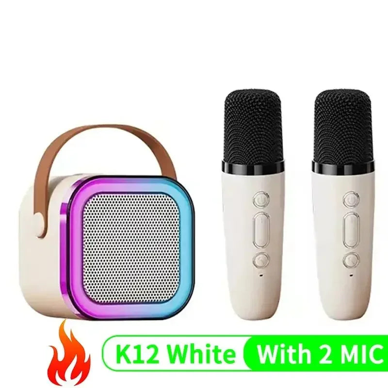 Karaoke Machine Portable  5.3 PA Speaker System with 1-2 Wireless Microphones Home Family Singing Children's Gifts