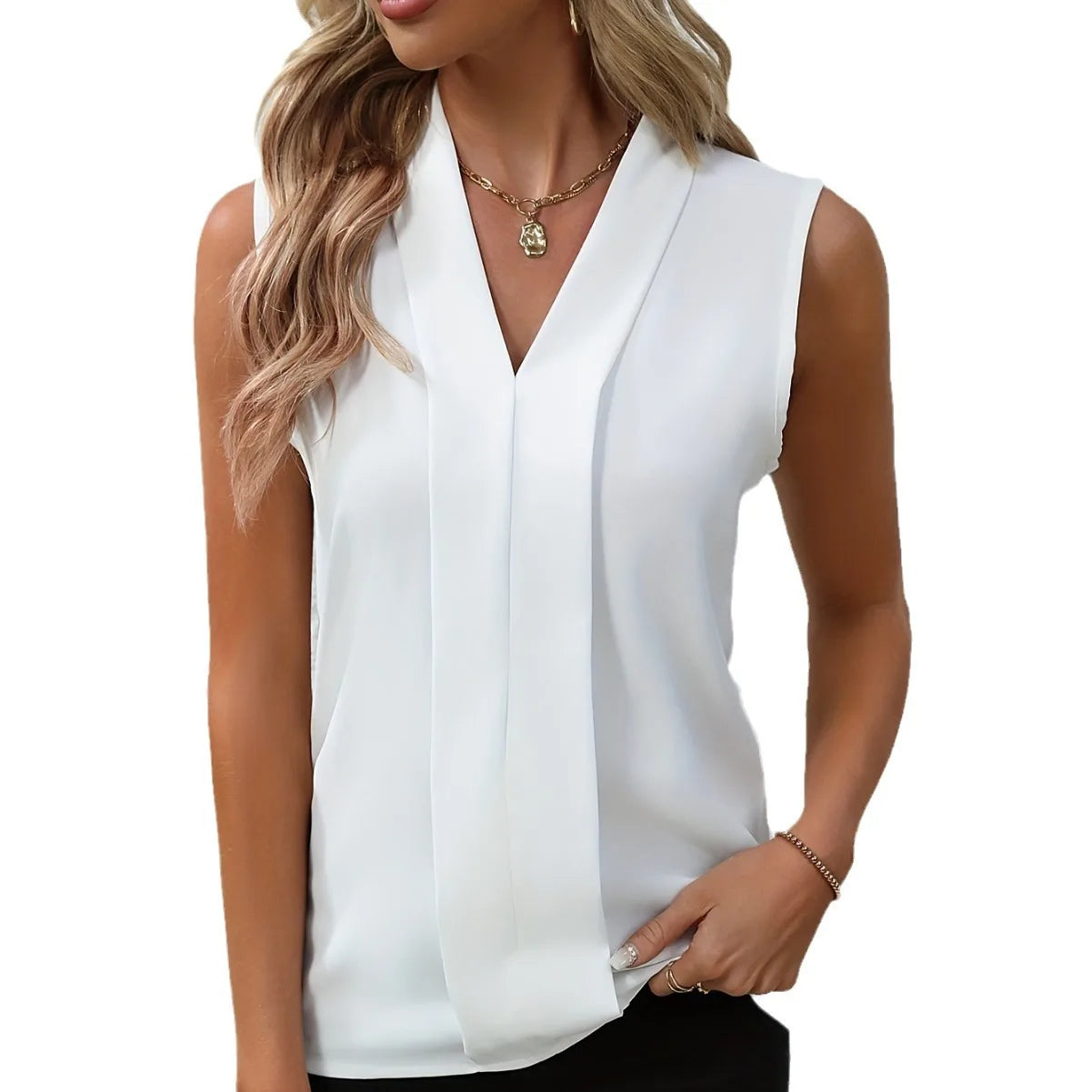 Casual Loose Sleeveless Blouses For Women Fashion Summer Women Oversized Shirts And Blouses Elegant Youth Female Tops