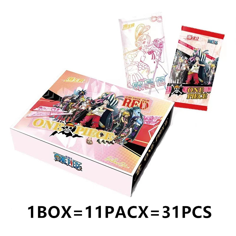 One Piece Collection Cards Rare Booster Box Pack Anime Luffy Zoro Nami Chopper TCG Child Birthday Gift Toy