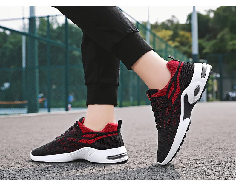 Breathable lace-up running shoes Korean version light casual sports shoes