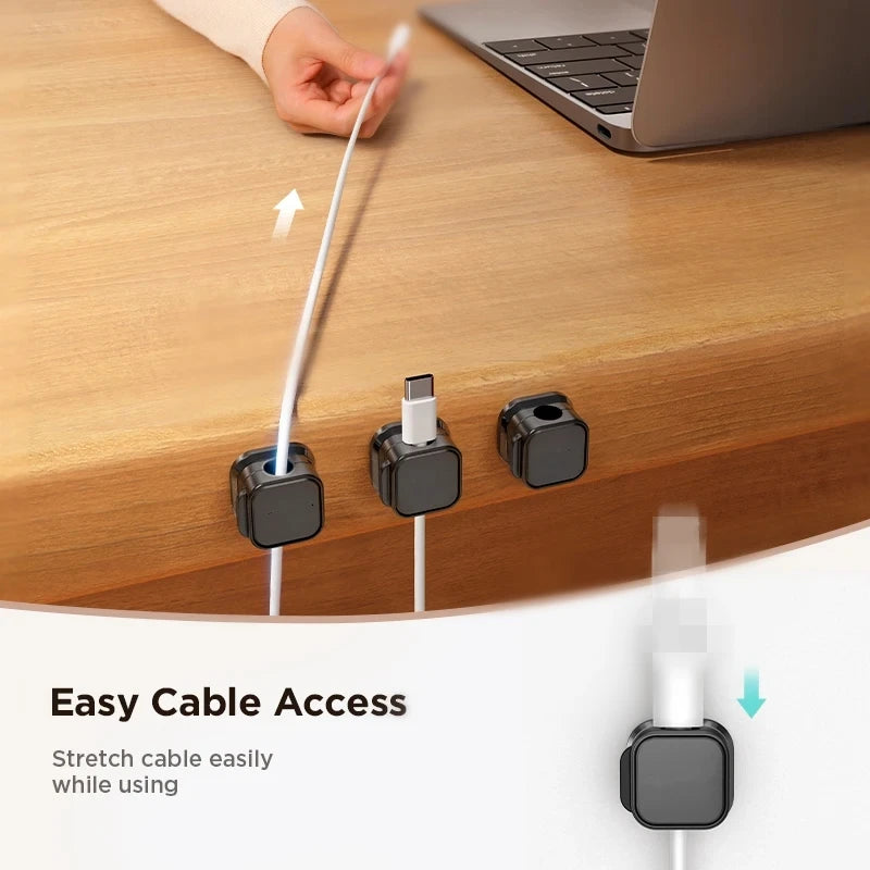 Adjustable Cord Holder Under Desk Cable Management Wire Keeper Cable Organizer Holder