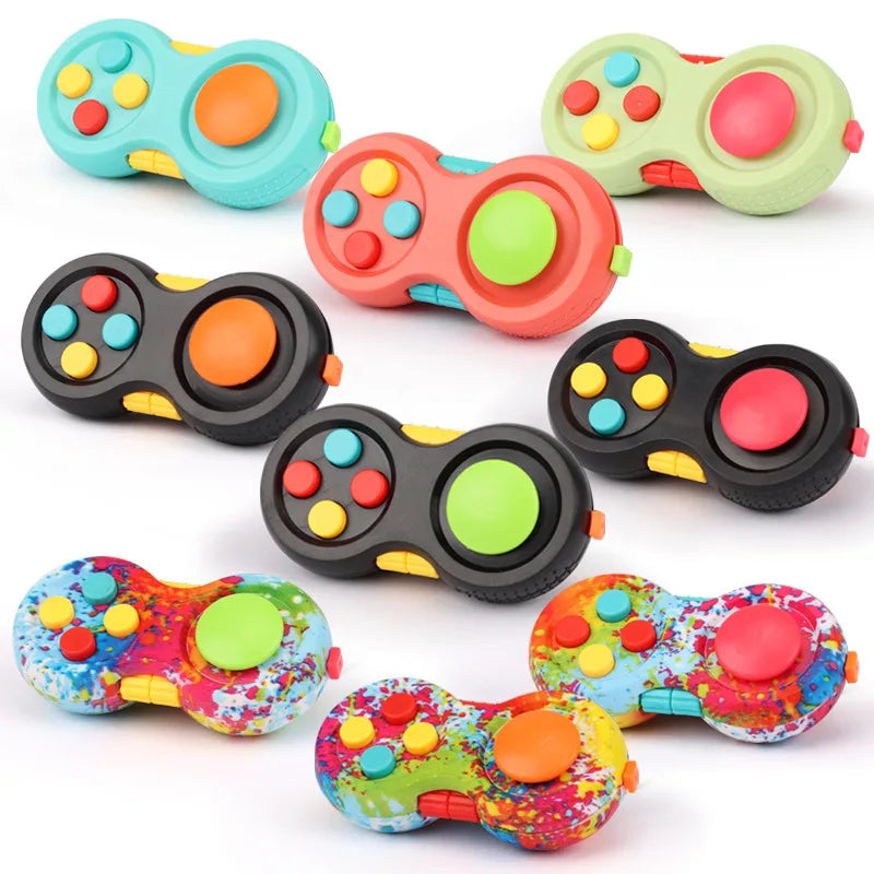 1pc Game Fidget Pad Stress Reliever Squeeze Fun Magic Desk Toy Handle Toys Stress Decompression Gift Key Mobile Phone Accessory