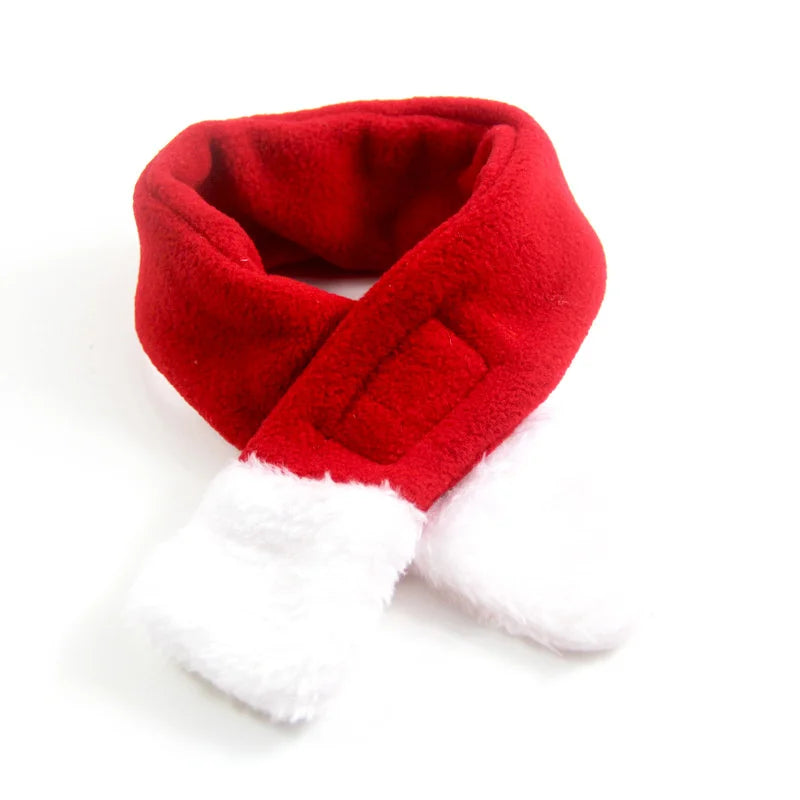 Christmas Dog Scarf Hat Santa Claus Dog Cat Costumes Hat Warm Pet Cosplay Costume Christmas Clothes Pet Clothes