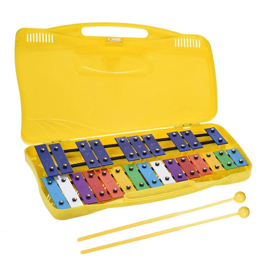 25 Notes Glockenspiel Orff Instrument Xylophone Hand Knock Percussion Rhythm Musical Children Educational Toys With Accessories