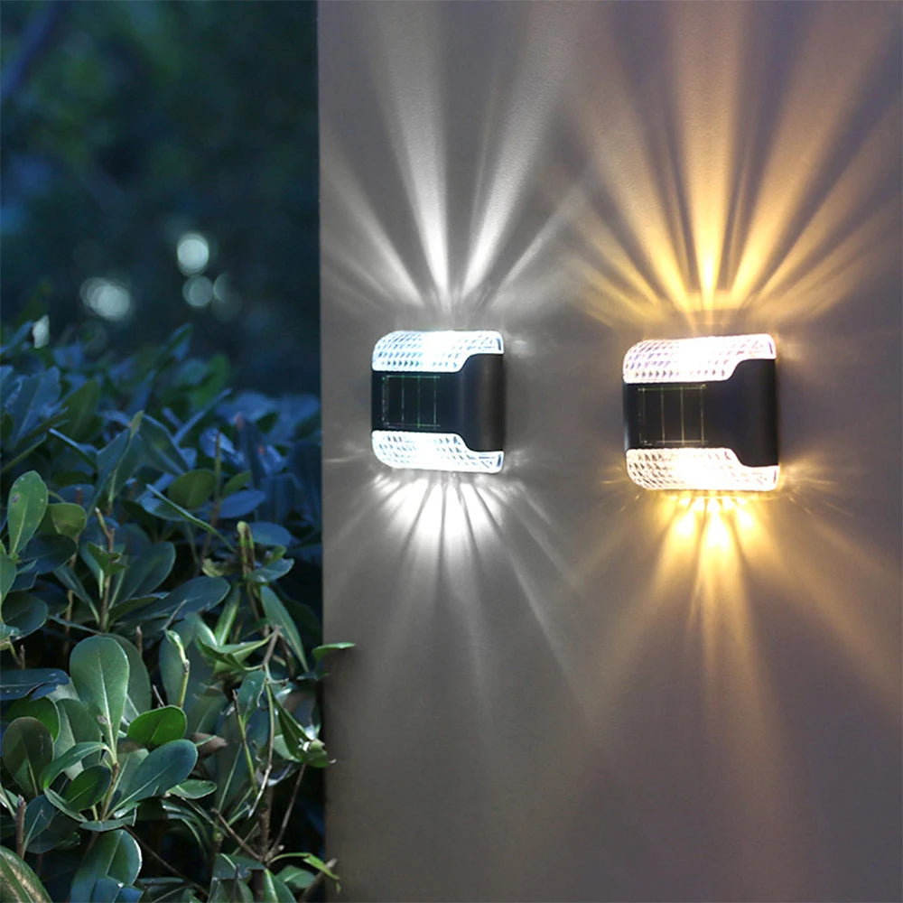 Solar LED Lights Outdoor Garden Lights Solar Step Deck Light Lamp Sunlight Courtyard Decor Solar Garden Lamp Wall Lighting