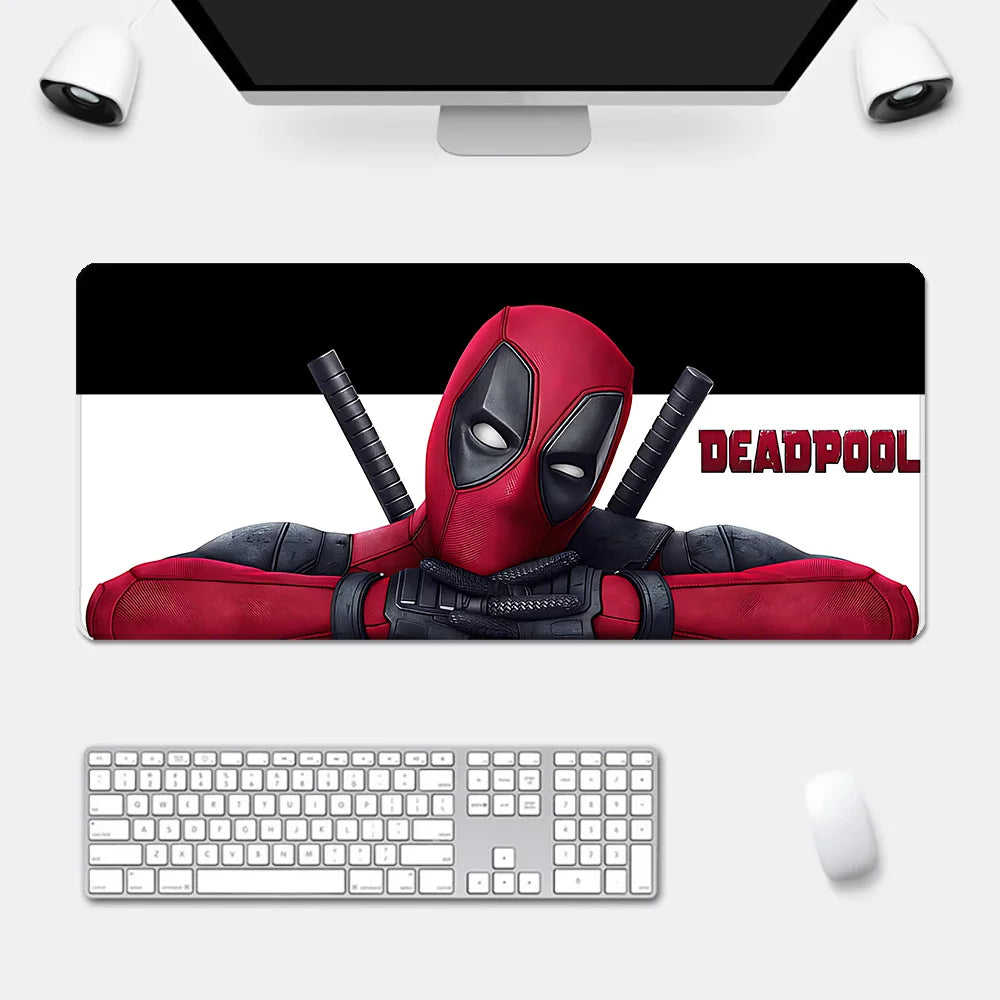 Super Hero Deadpools Mousepad HD Printing Computer Gamers Locking Edge Non-slip Mouse Pad XXL90x40cm Keyboard PC Desk Pad