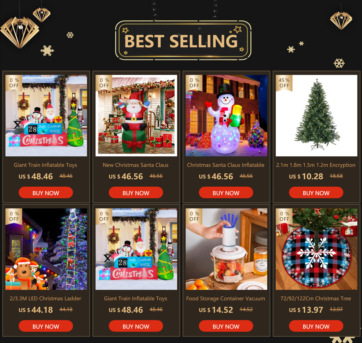 LED Christmas Santa Claus Inflatable Christmas Outdoor Decoration