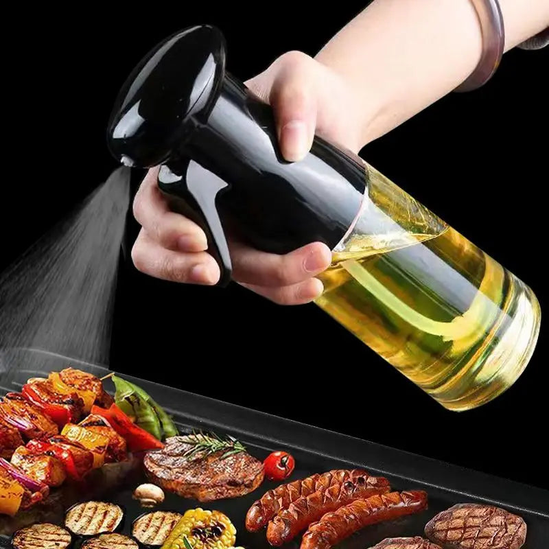 Transparent Kitchen Oil Bottle Cooking Oil Spray Olive Oil Bottle Fitness Barbecue Spray Oil Dispenser