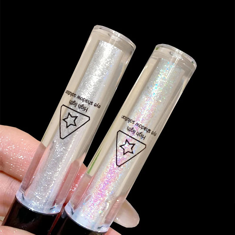 1Pcs Eyeshadow Shimmer and Shiny Waterproof Sequins Liquid Glitter Highlighter Eyeliner Eye Liner Pen Party Makeup Cosmetic