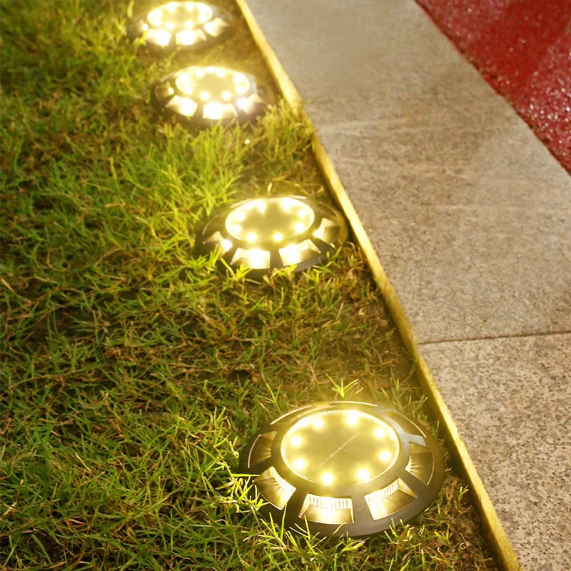 Solar Ground Light Outdoor Waterproof LED for Garden Underground Yard Lawn Pathway Landscape Decoration