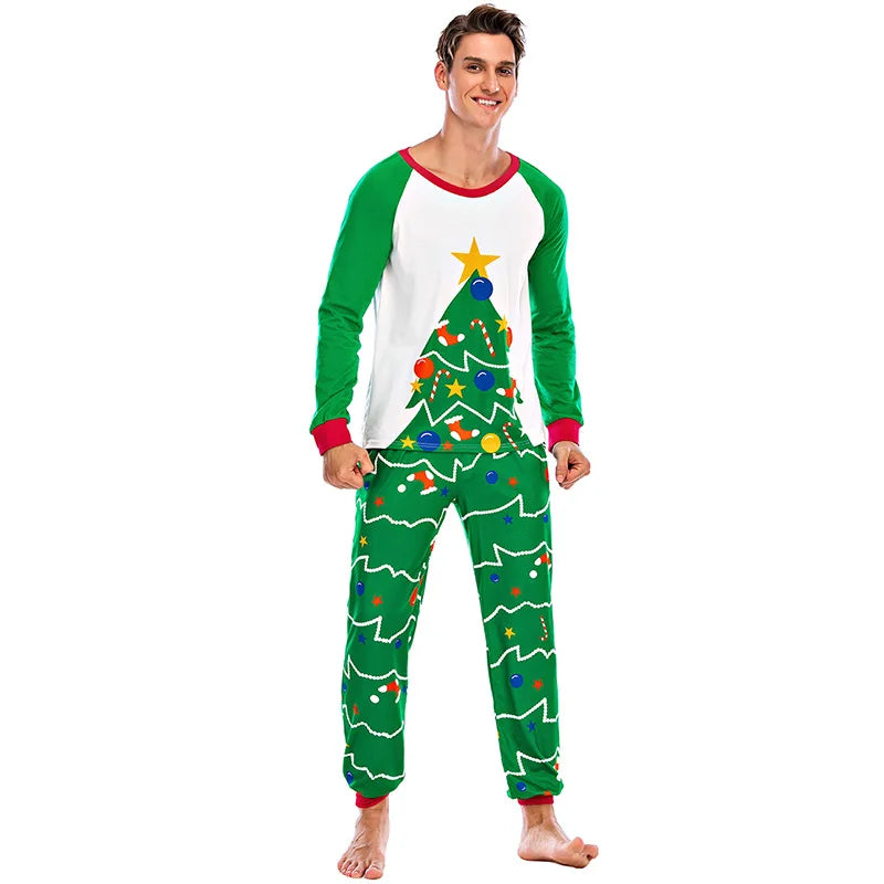 Christmas Pajamas Sets Children's Sleepwear Mother Father Kids Family Look Couples Pajamas