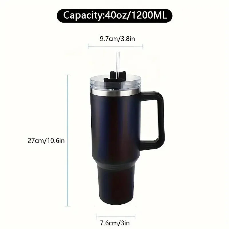 Portable Handle Cup Stainless Steel Insulation Cup Coffee Insulation Cup 40oz