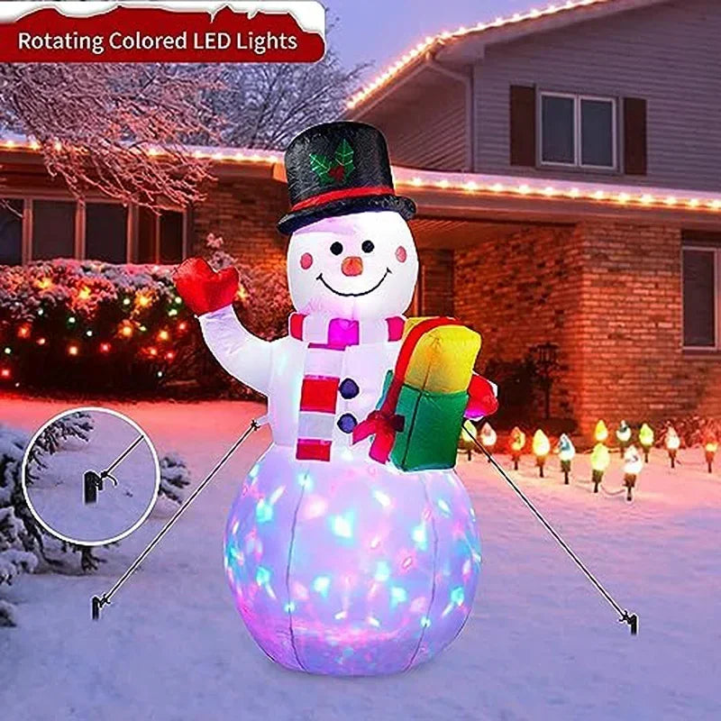 1.5m Cartoon Giant Snowman LED Snowman Christmas Decorations