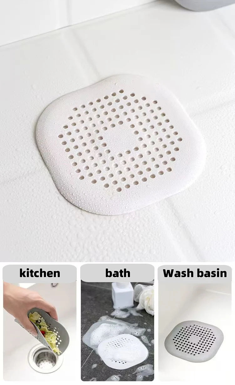 2/4/6Pcs Hair Filter Shower Drain Plug hair catcher Kitchen Sink Strainer Bathtub Shower Floor Drain Stopper Home Accessories