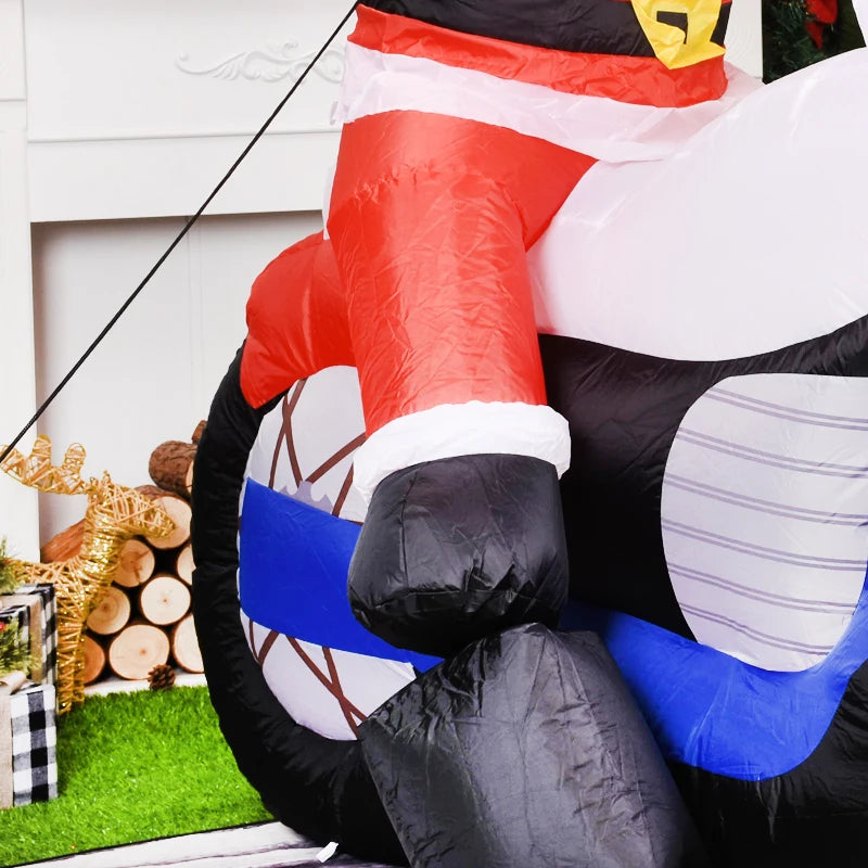 Christmas Decorations 1.8m Motorcycle Santa Claus Christmas inflatable