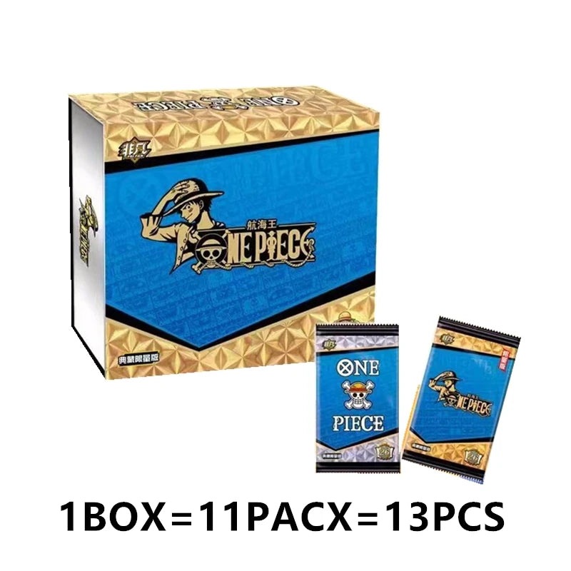 One Piece Collection Cards Rare Booster Box Pack Anime Luffy Zoro Nami Chopper TCG Child Birthday Gift Toy