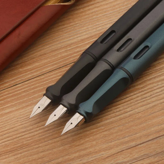 Posture Correction Matte Black 860 Fountain Pen EF Nib Plastic Frosted Green Stationery School Office Supplies Ink Pens