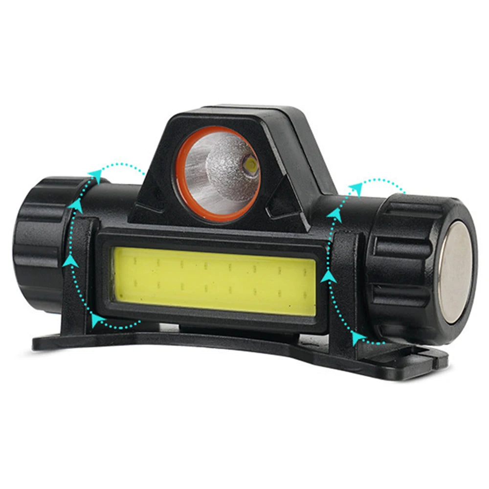 Rechargeable COB LED USB Headlamp Strong Magnetic Powerful Headlight Super Bright Waterproof Head Torch For Outdoor Fishing