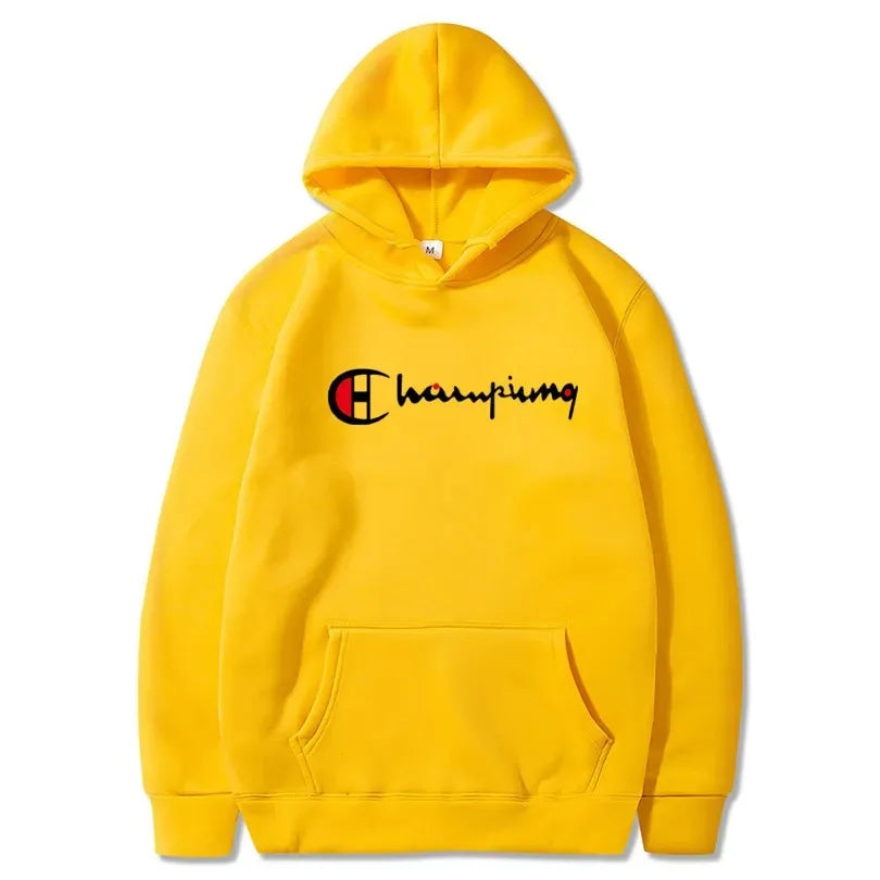 Men's and women's hooded sweatshirts, branded printed wool sweaters, hip-hop streetwear, autumn and winter fashion, novelty