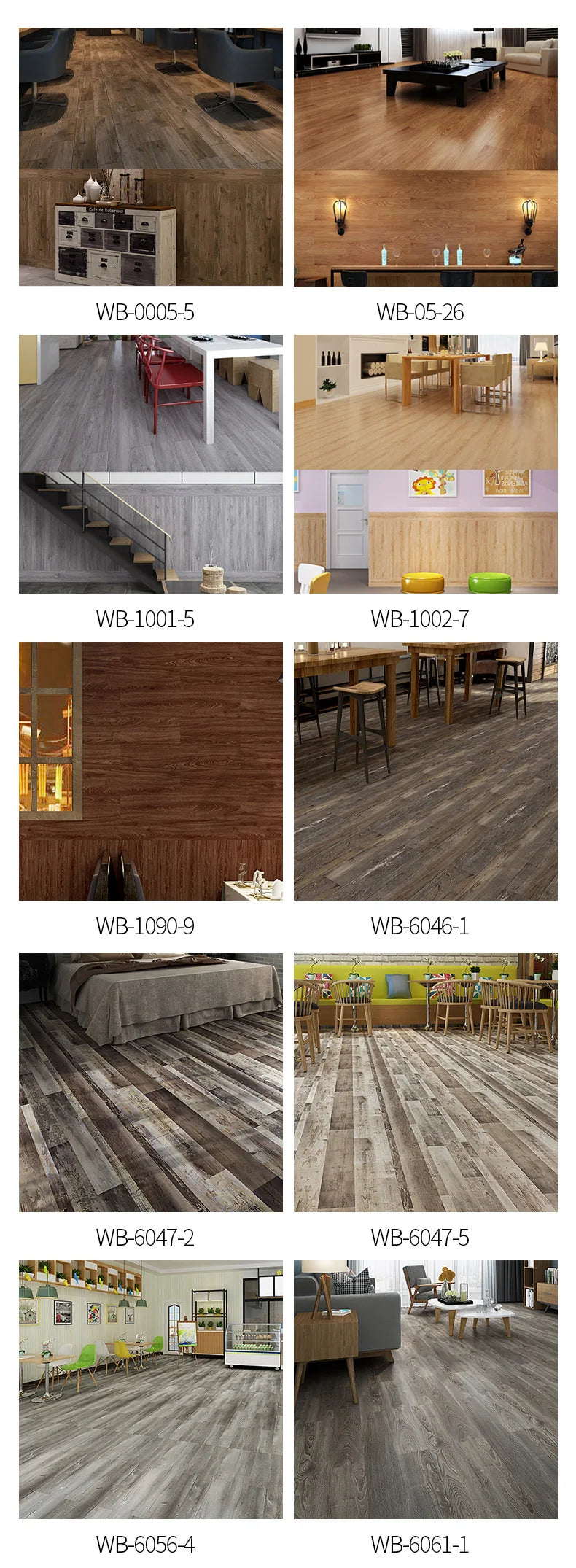 Self-Adhesive Wood Grain Floor Wallpaper Waterproof Wall Sticker Bedroom Living Room Toilet Kitchen Home Decor Floor Sticker