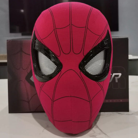 New Spider man no Way Home Spider Man Mask Luxury Helmet Rechargeable Remote Eyes Movable Mask Cosplay Decoration Toys