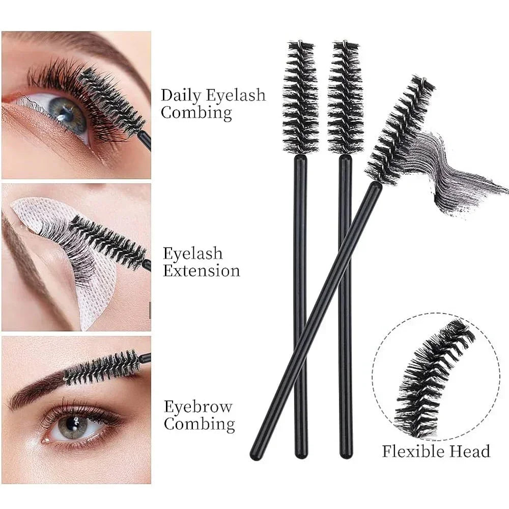 Makeup Brushes Disposable Eyebrow Brush Mascara Wand Applicator Spo Eye Lashes Brush Cosmetic Eyelash Extension Tools