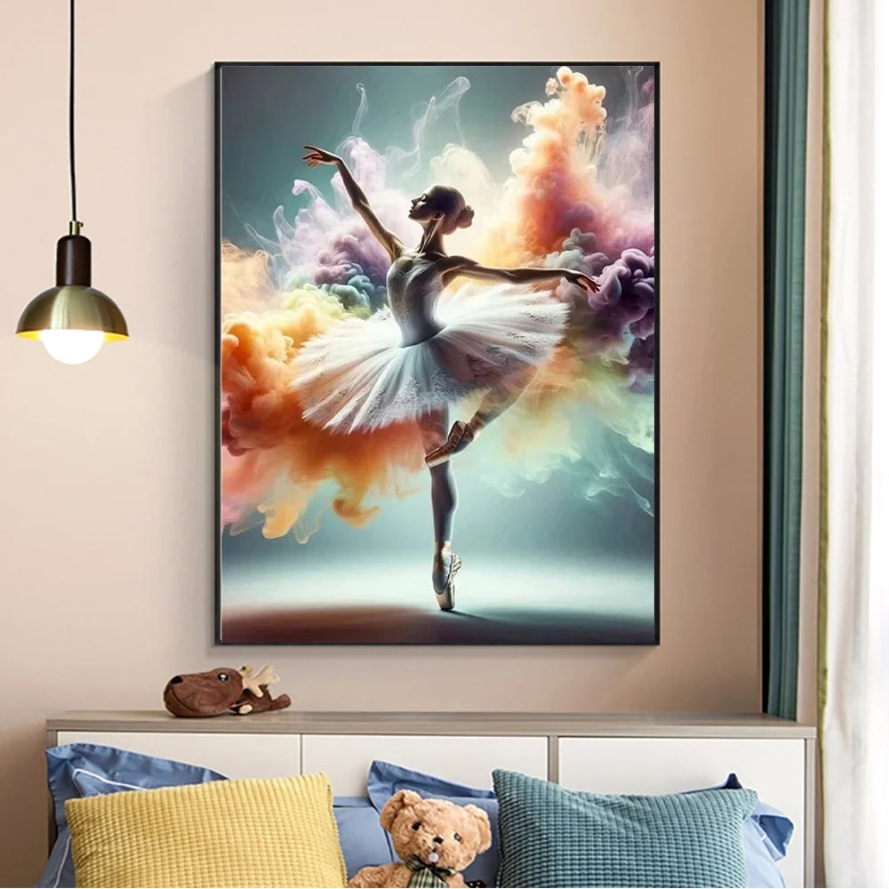 YOUQU Character Diamond Painting DIY Diamond Embroidery Cross Stitch “Ballerina” Art Mosaic Picture 5d Home Decoration Gift