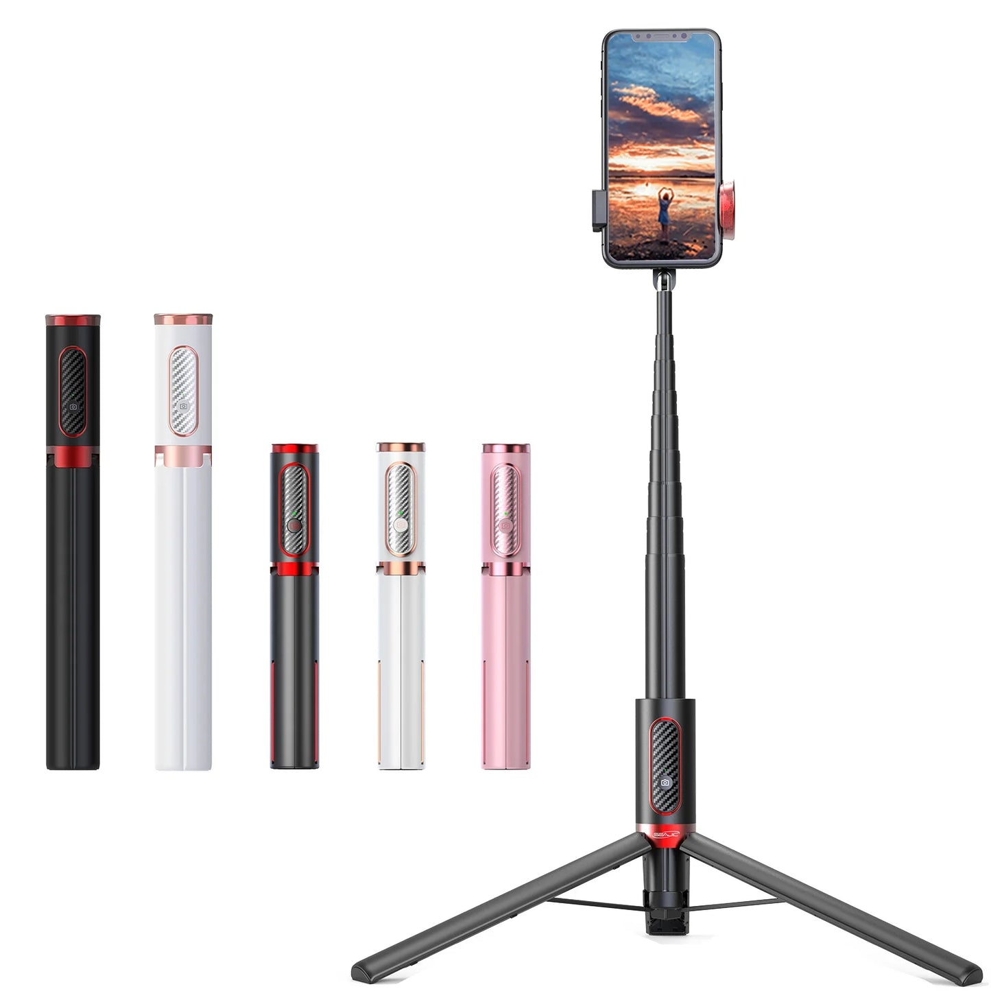 Wireless Selfie Stick Tripod Phone Stand Holder Tripod for Mobile Extendable Portable