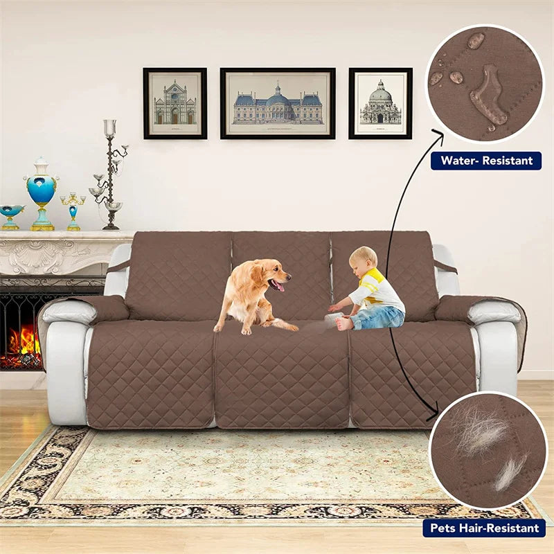 Recliner Sofa Cover Pet Dog Kid Sofa Mat Solid Color Sofa Covers Relax Lounger Slipcovers Couch Towel Armchair Covers