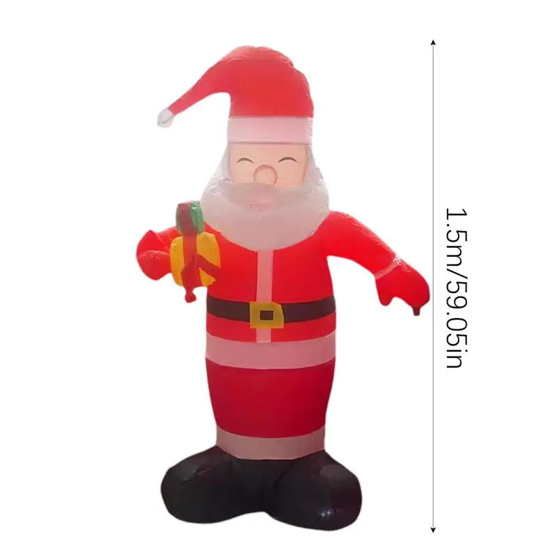 Inflatable Santa 4.92ft LED Lighted Christmas Santa Claus Decorations