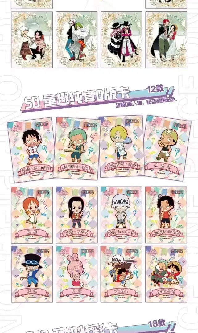 New One Piece Card Japanese Anime Collection Card Booster Box Full Set Luffy Roronoa Paper Game Child Birthday Gift Toy box