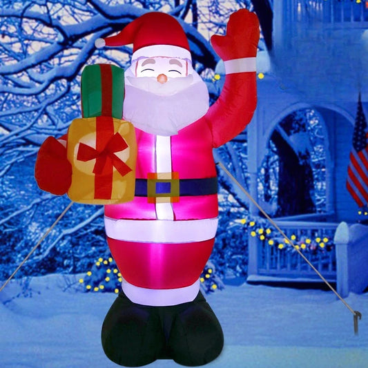 LED Christmas Santa Claus Inflatable Christmas Outdoor Decoration