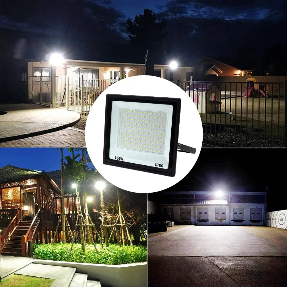 High Brightness LED Floodlight 10W 20W 30W 50W 100W 150W 200W 300W IP66 Waterproof Spotlight For Garden Street Outdoor Lighting