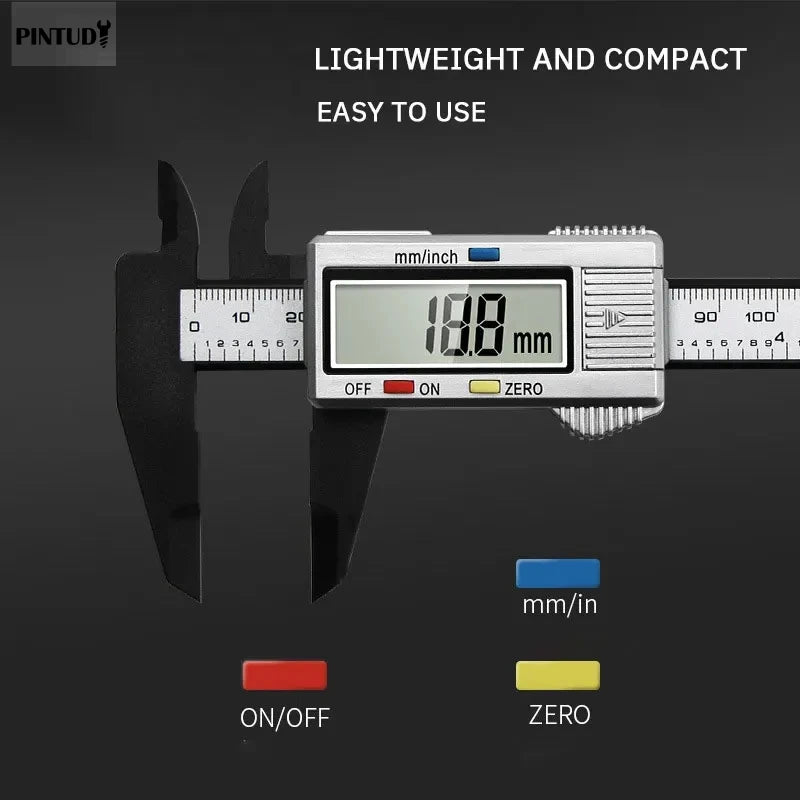 Plastic Vernier Caliper Digital Display Caliper Mini Text Play Caliper Student Vernier Ruler 0 to 150mm Measuring Tool