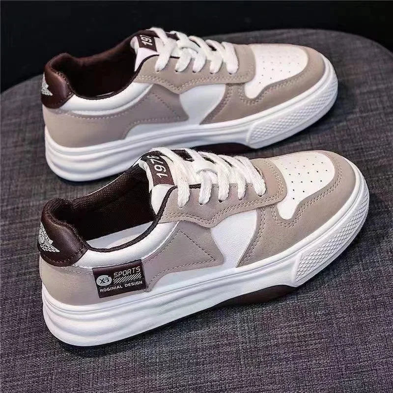 Sports Shoes Flat Female Sneakers Women Tennis Spring Casual Vulcanize Black Fashion Harajuku Thick-sole Sneakers