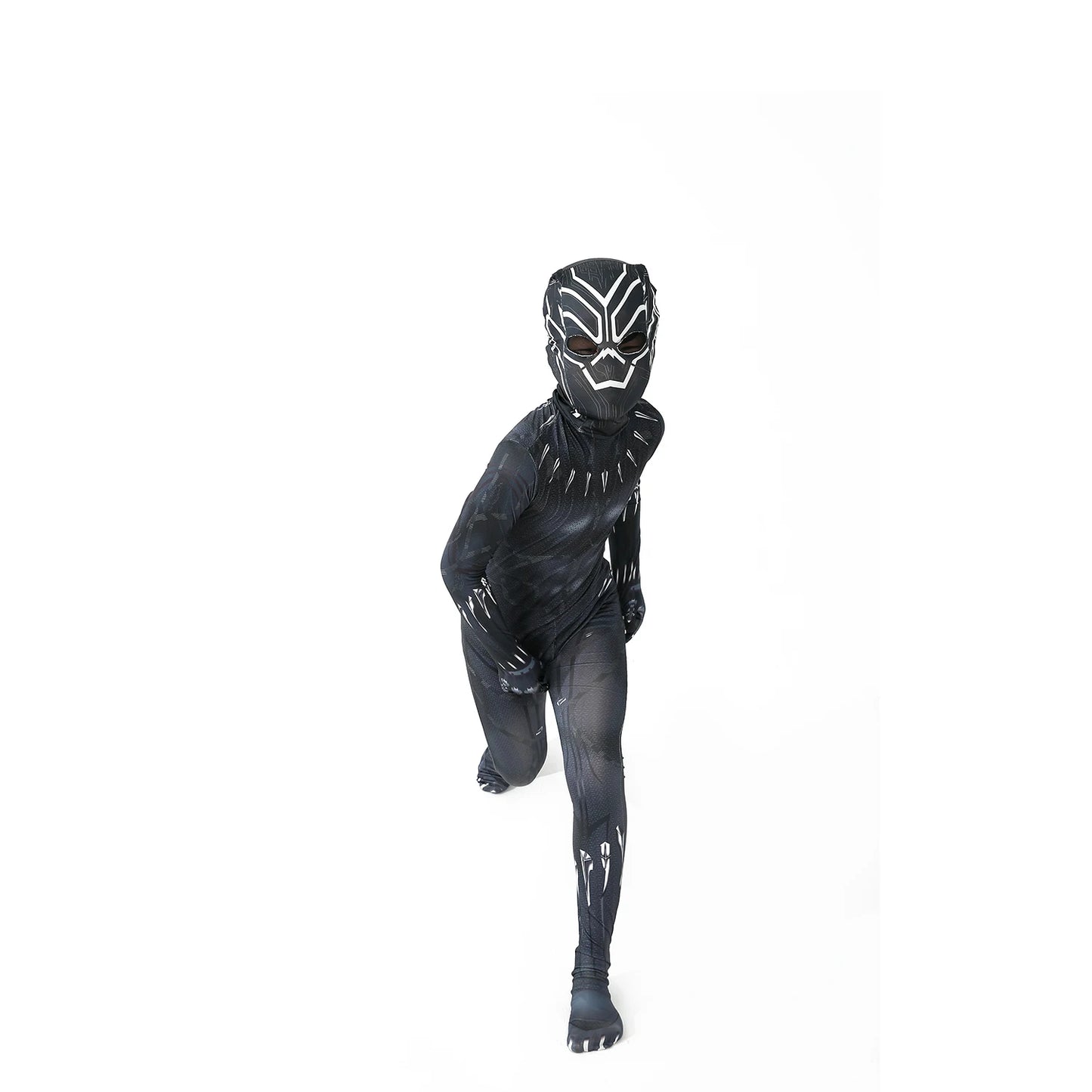 Anime Superhero Black Kids Panther Men Boys Adult Jumpsuits